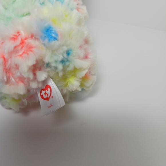TY Beanie Babies Lola the Llama 8" Plush Rainbow Multicolored Stuffed Animal - Picture 7 of 10